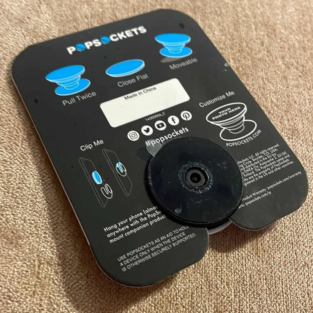 NWT- Pug Puppy Pop Sockets (fits any brand cellphone)